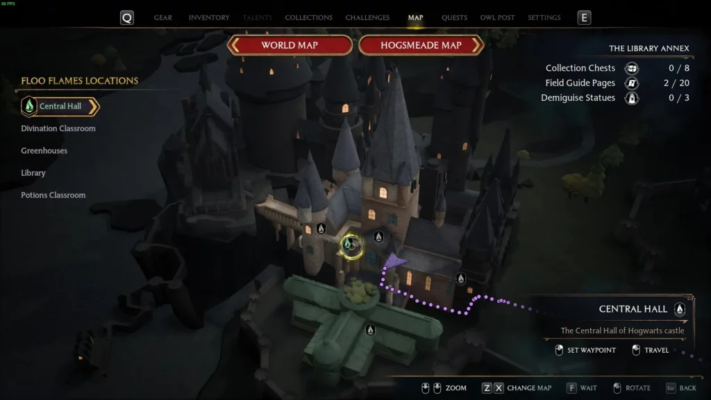 like a moth to a frame quest start location hogwarts legacy