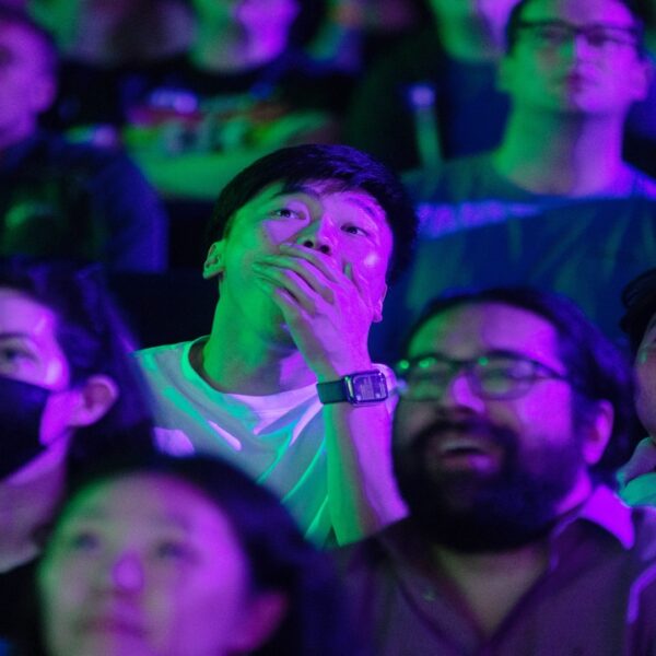 Fans during the 2023 LCS Spring Split day thirteen
