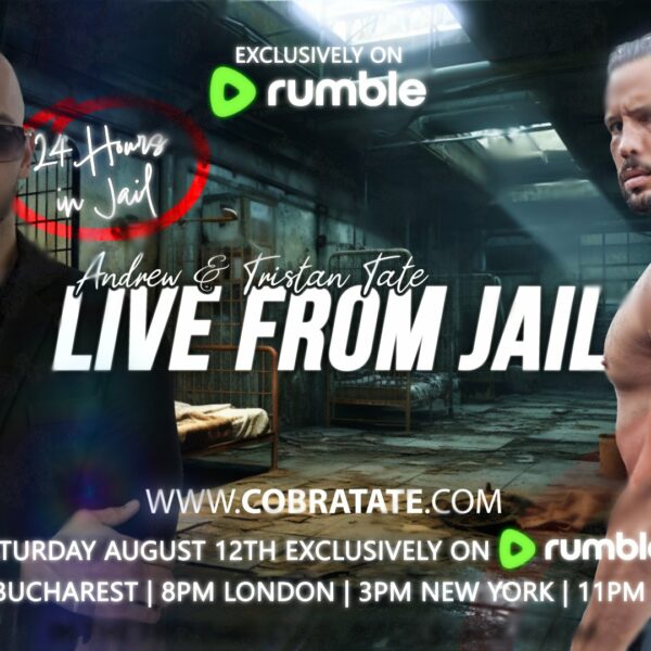 Andrew Tristan Tate Live From Jail Rumble Thumbnail
